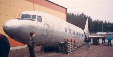 Flygplanet på Arlanda. Foto från Flygande Veteraners arkiv.